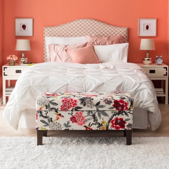NEW Threshold Pinch Pleat DUVET SET Queen white